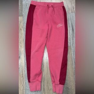 Nike Women's Pink and red Joggers